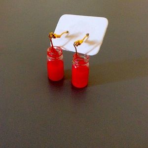 Blood earrings